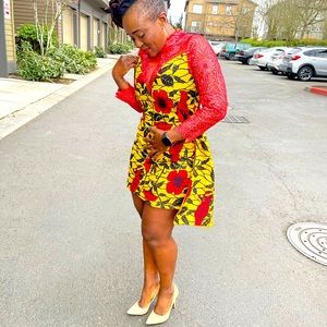 Ankara short dress